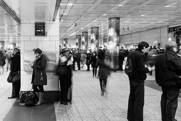 Esperando el tren